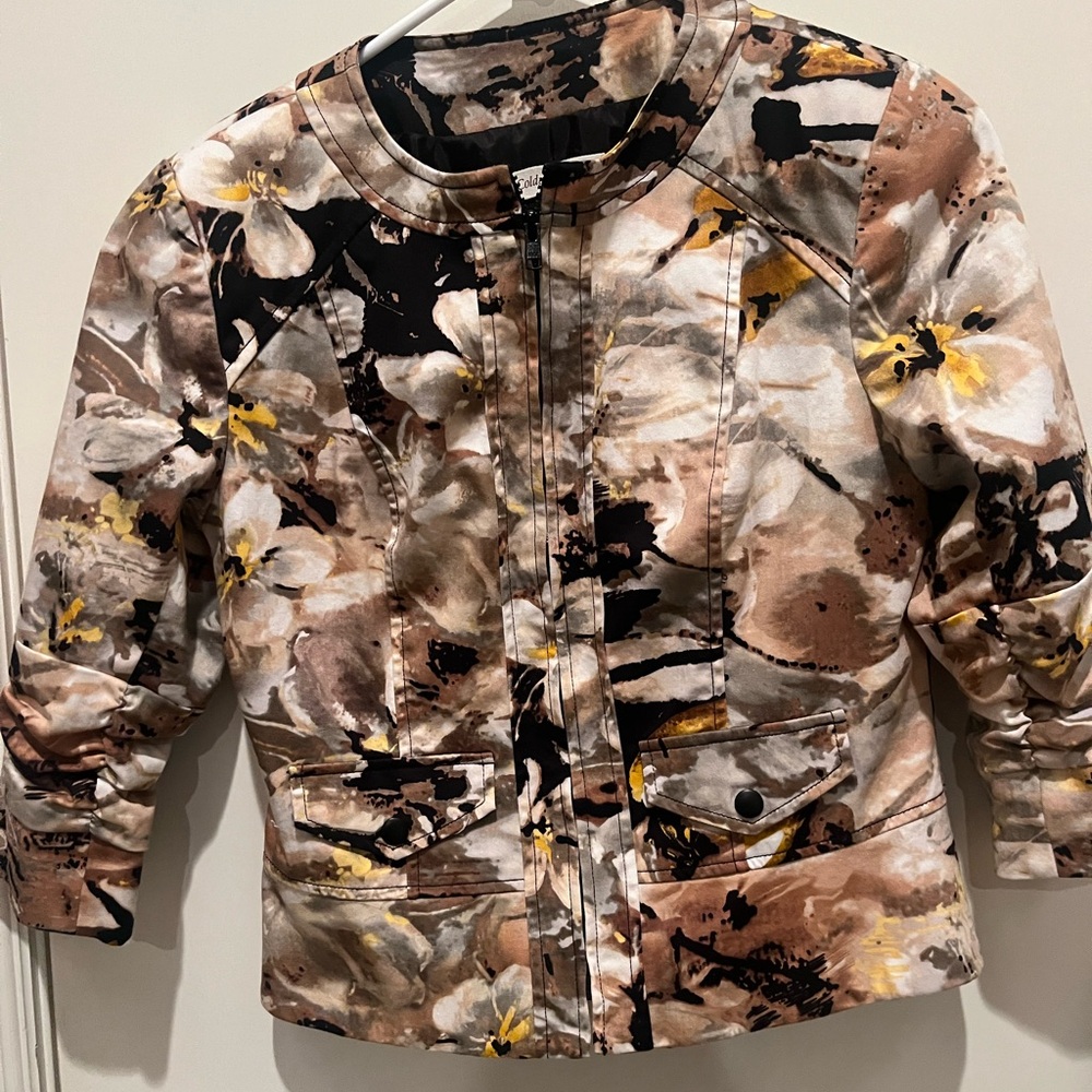 Coldwater Creek Colorful Floral Jacket